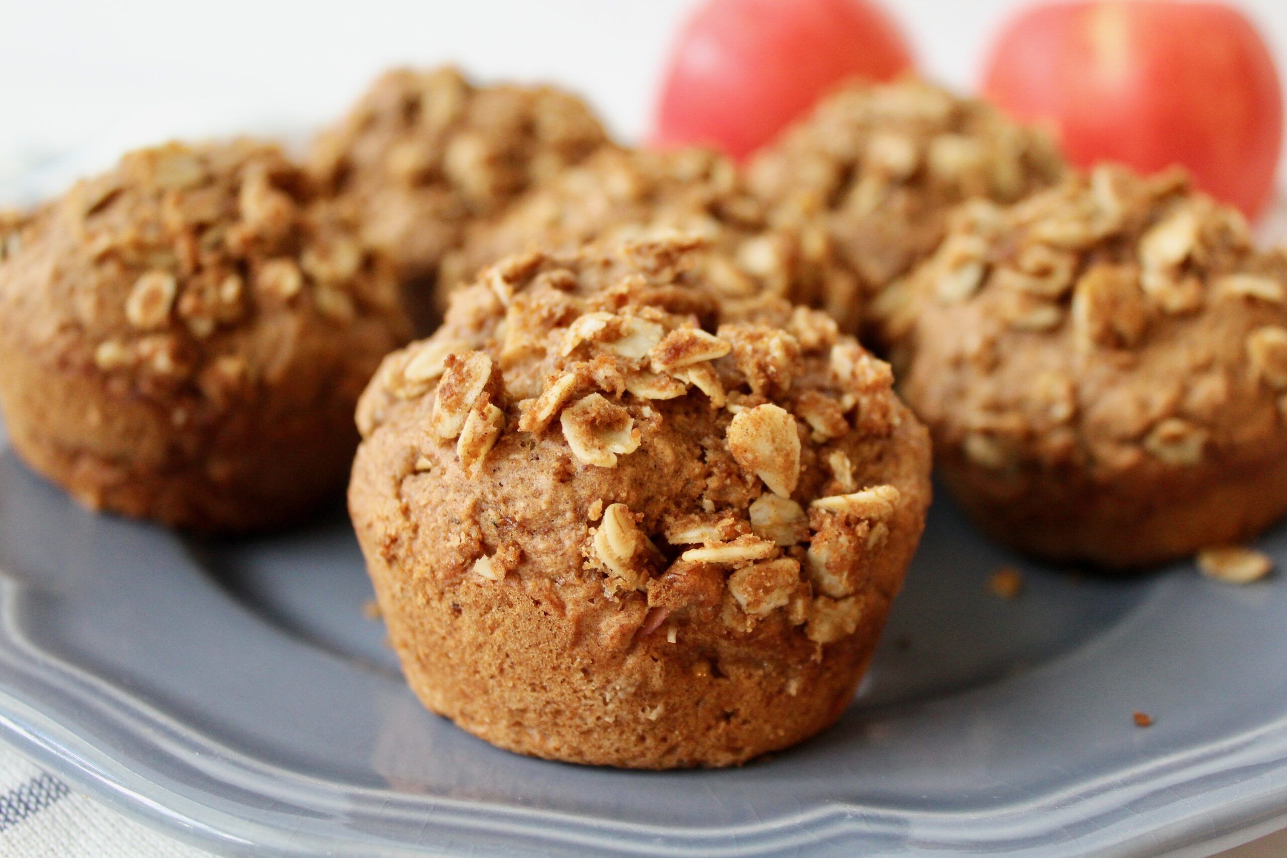 Healthy Fall Spiced Apple Muffins