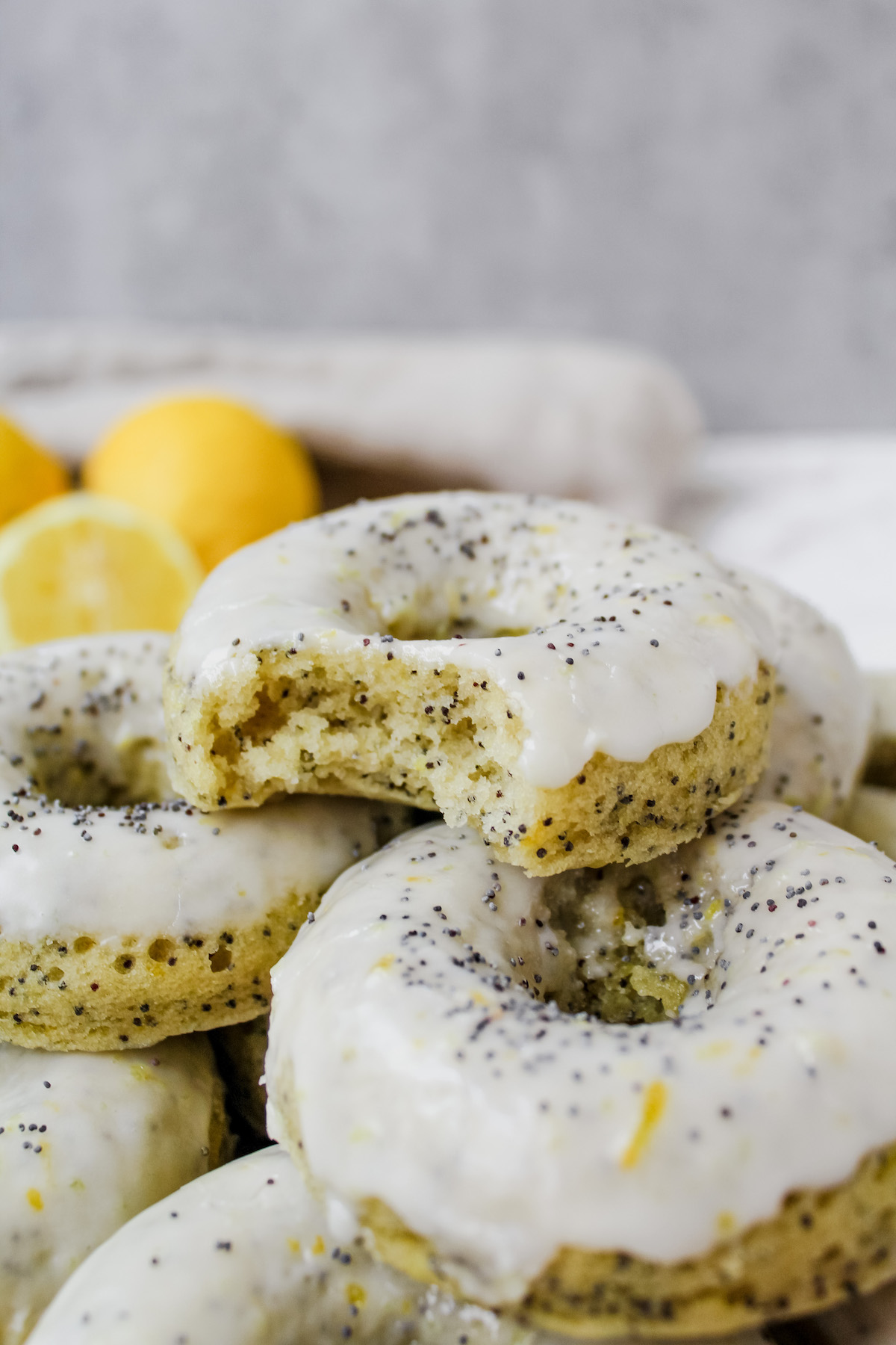 Vegan Lemon Poppy Seed Donuts