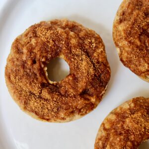 Healthy Cinnamon Sugar Banana Bread Donuts (vegan, gf)