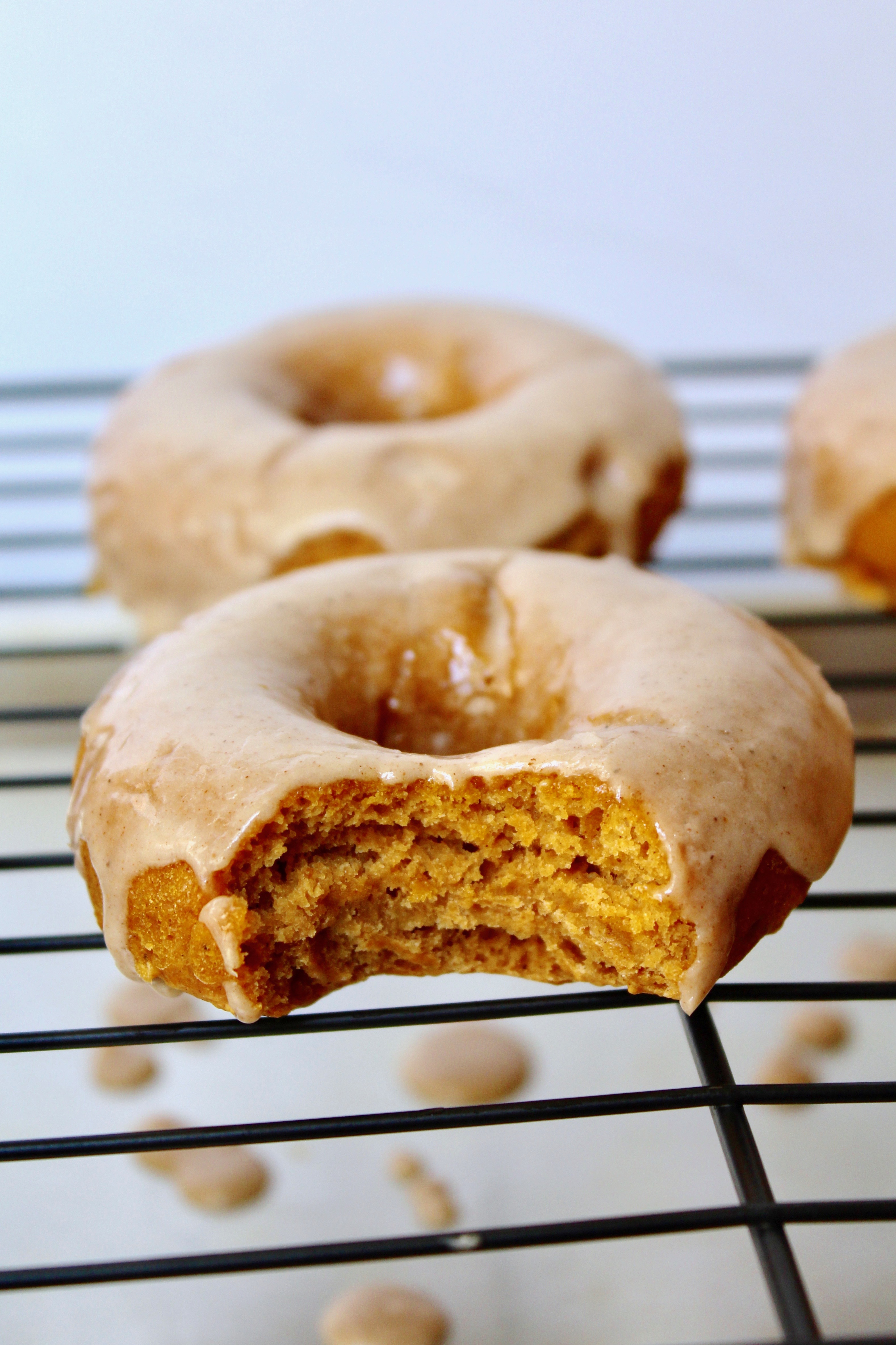 Vegan Pumpkin Donuts with Maple Pumpkin Spice Glaze