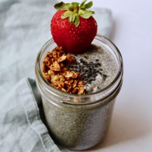 Black Sesame Chia Seed Pudding