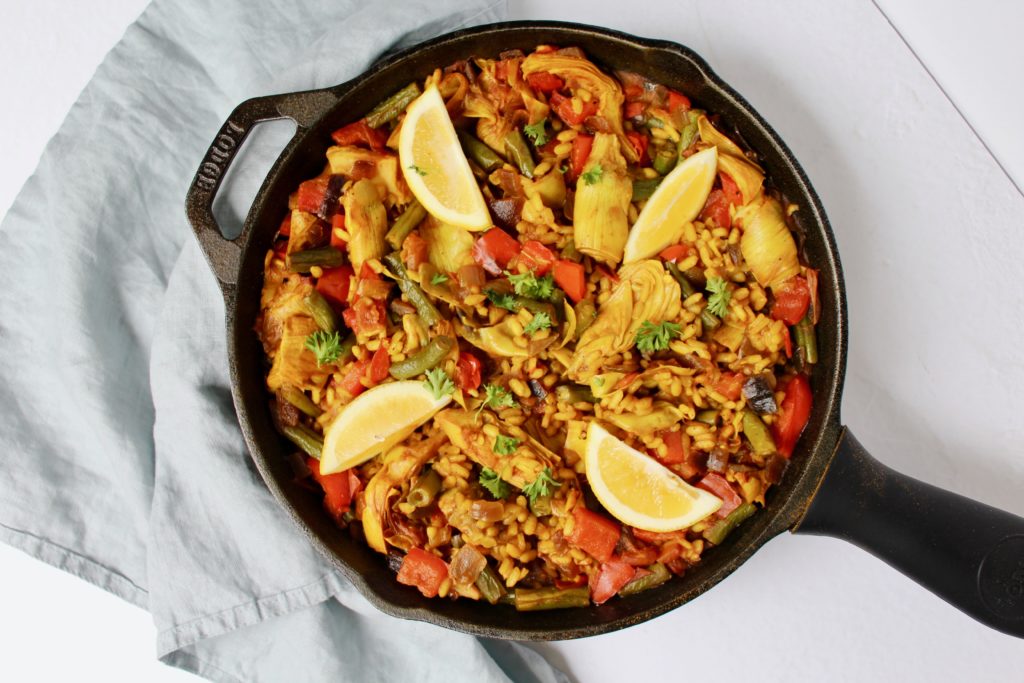 Easy Vegetable Paella (vegan, gluten-free)