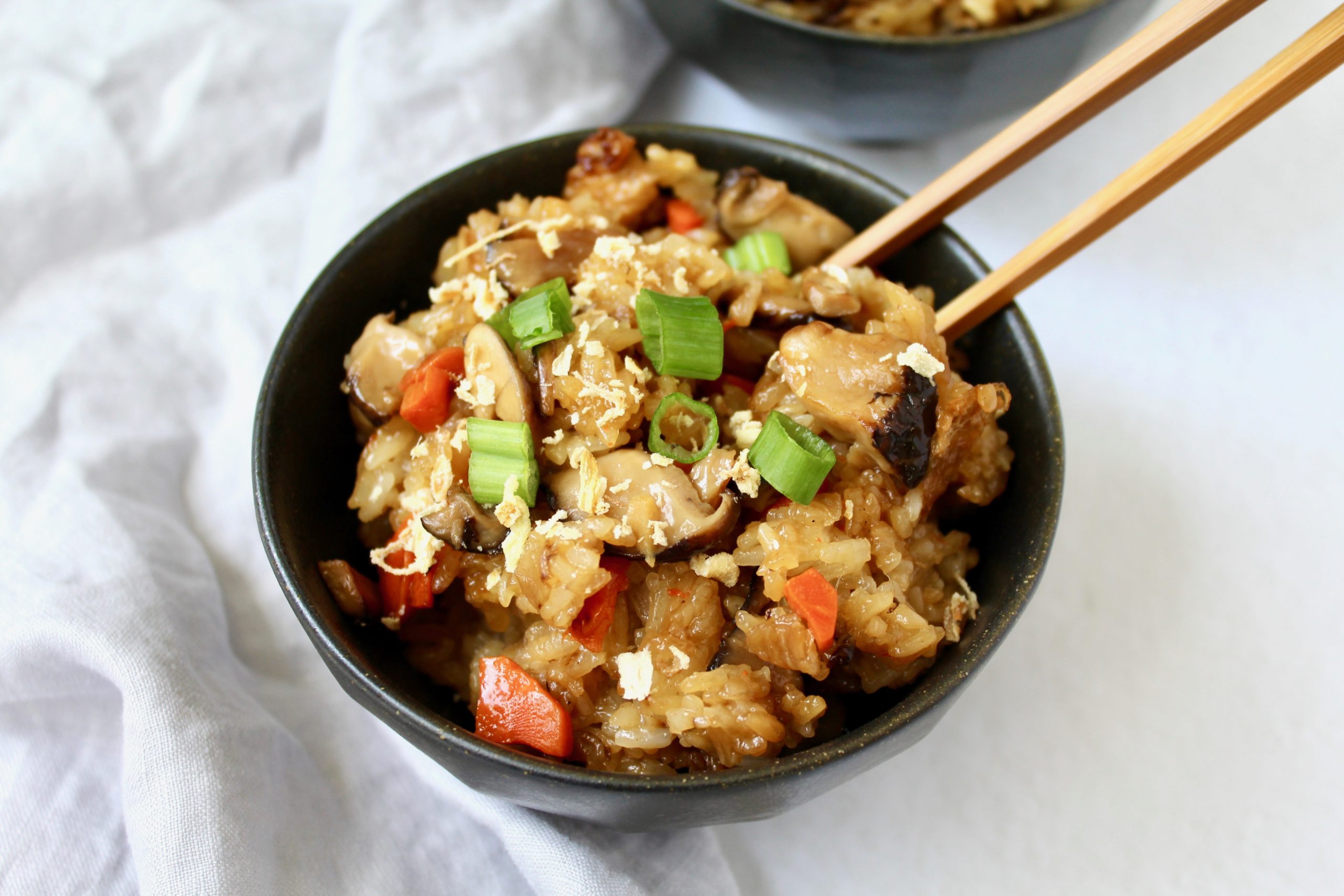 Vegan Rice Cooker Chinese Sticky Rice (Nuo Mi Fan) Nuts About Greens