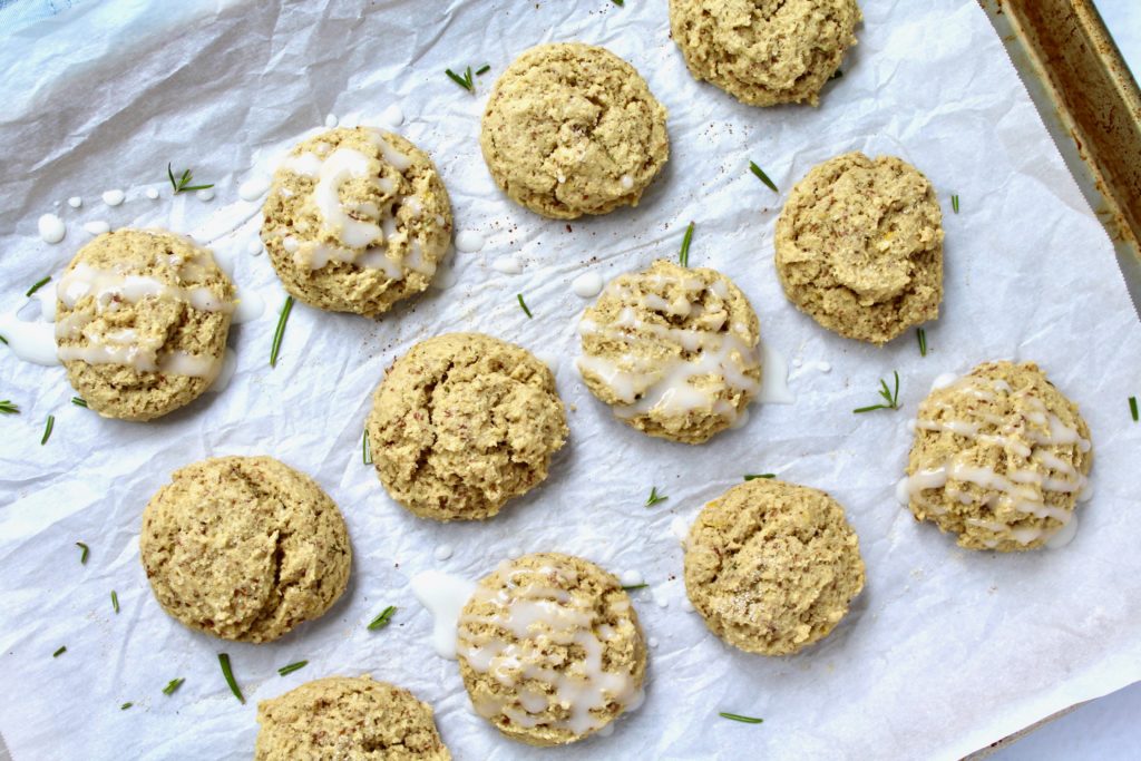 Lemon Rosemary Olive Oil Cookies (vegan)