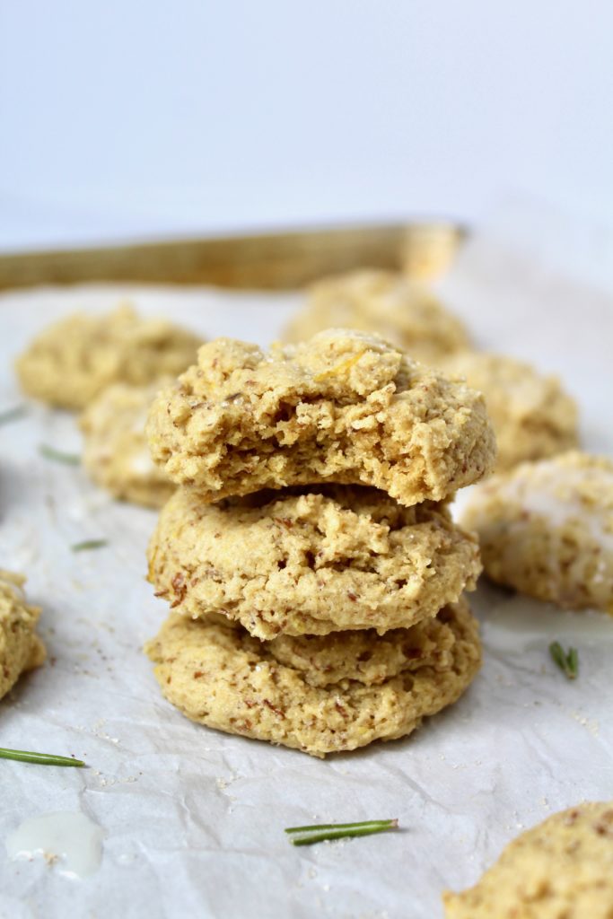 Lemon Rosemary Olive Oil Cookies (vegan)