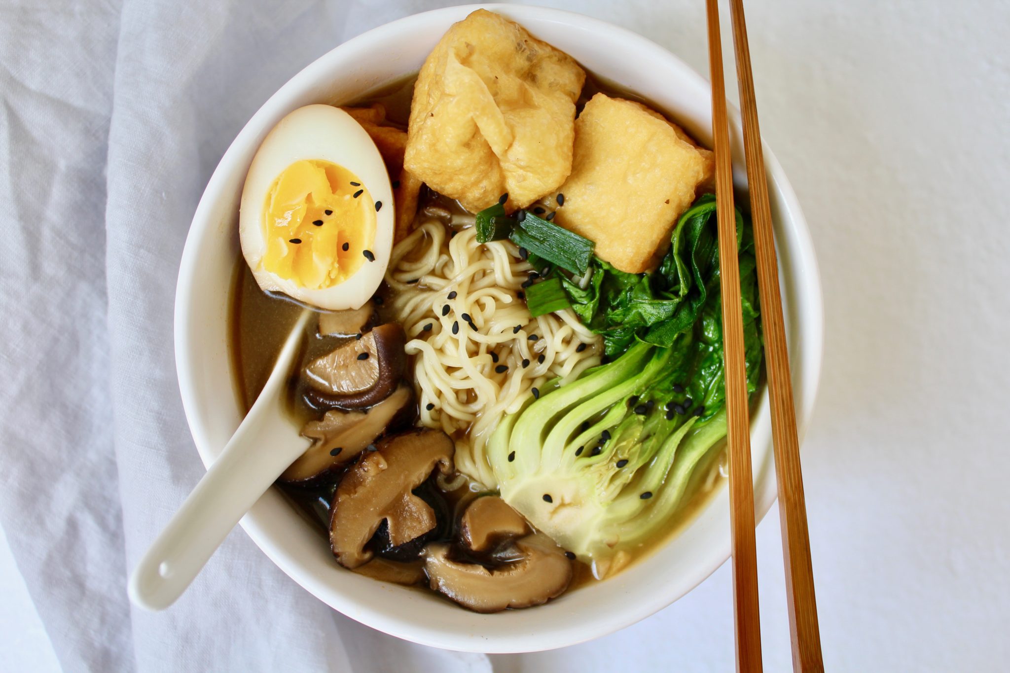 Best Vegan Mushroom Ramen Broth - Nuts About Greens