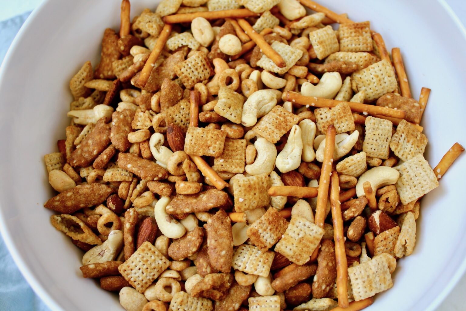 Easy Vegan Chex Mix - Nuts About Greens