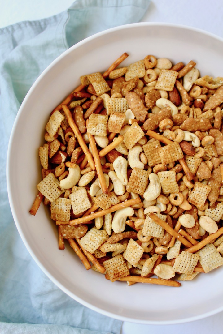 Easy Vegan Chex Mix - Nuts About Greens