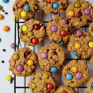 Best Healthy Monster Cookies (vegan, gluten-free, refined sugar free)