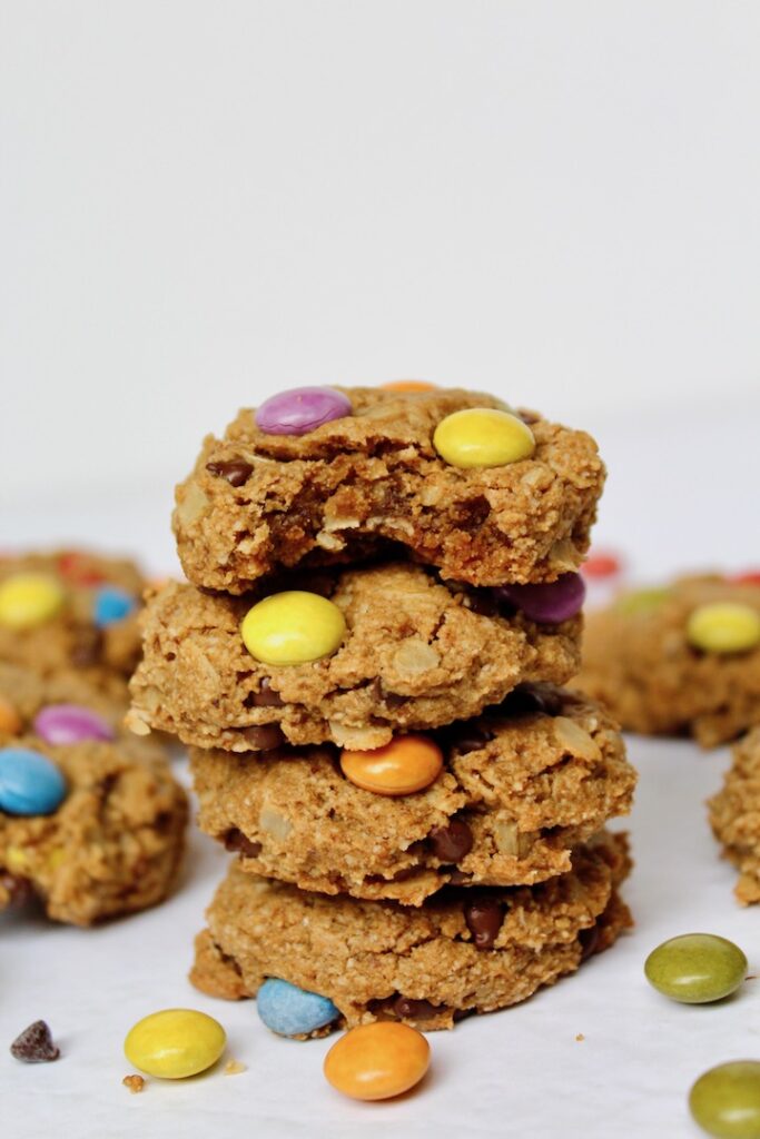 Best Healthy Monster Cookies (vegan, gluten-free, refined sugar free)