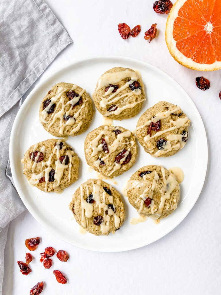 Easy Cranberry Orange Cookies (vegan) 