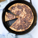 Cinnamon Swirl Banana Bread Skillet Cake (vegan, gluten-free, refined sugar free)