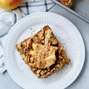 Healthy Apple Cinnamon Baked Oatmeal (vegan, gluten-free, oil-free)