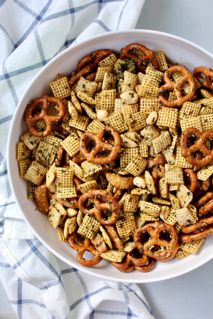 Healthier Furikake Chex Mix (vegan) Nuts About Greens