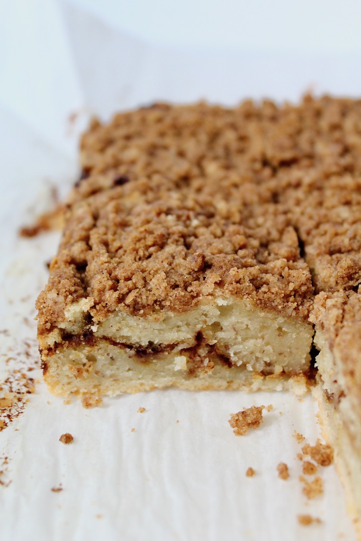Vegan Coffee Cake with Cinnamon Streusel - Nuts About Greens