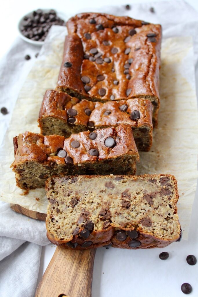 Best Chickpea Flour Banana Bread (vegan, gluten-free, refined sugar free) 