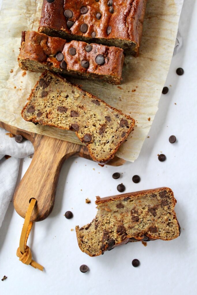 Best Chickpea Flour Banana Bread (vegan, gluten-free, refined sugar free) 