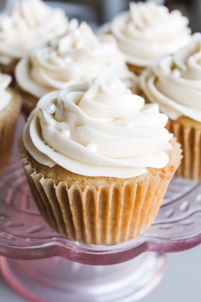 Vegan Vanilla Cupcakes With Buttercream Frosting - Nuts About Greens