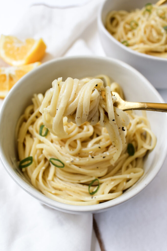 Easy Lemon Miso Pasta (vegan)