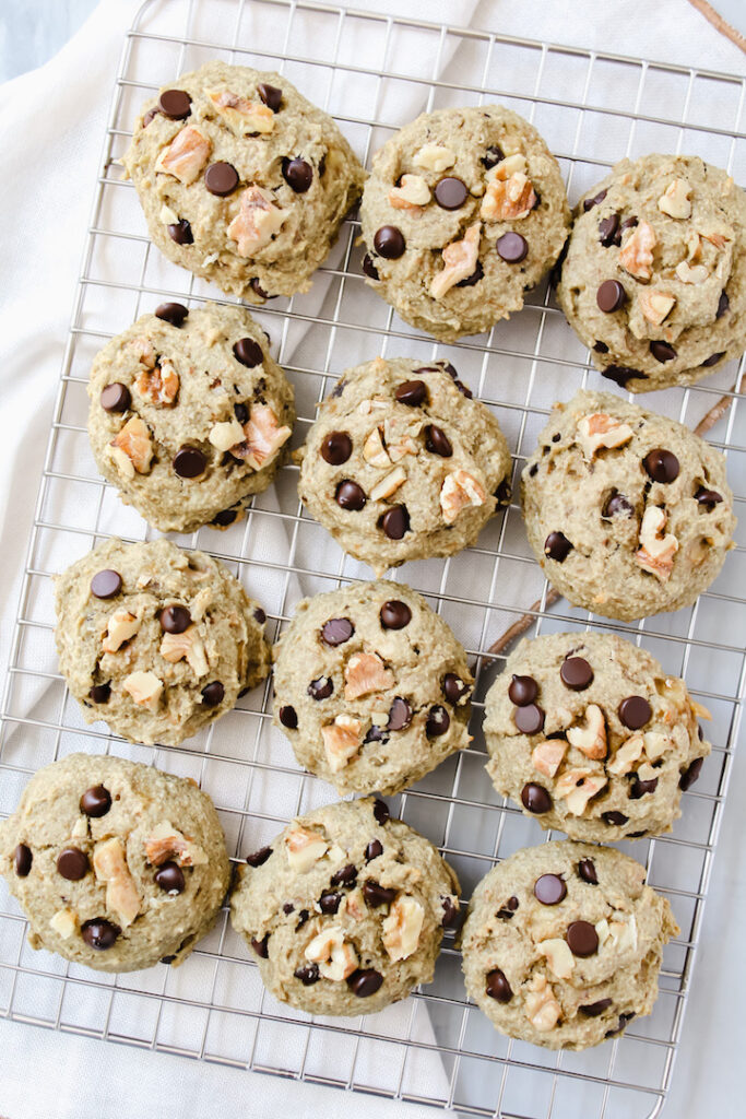 Chunky Monkey Cookies (vegan, gluten-free, refined sugar free)