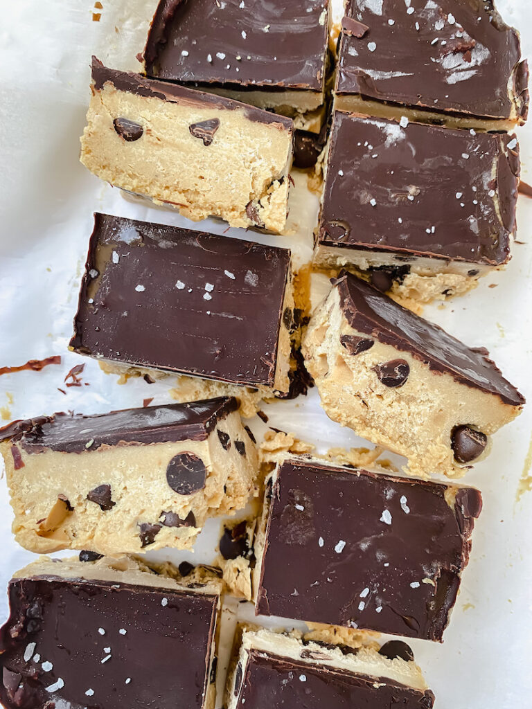 Healthy Cookie Dough Bars (vegan, gluten-free, refined sugar free)