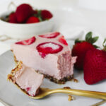 Best Vegan Strawberry Cheesecake (gluten-free, refined sugar free, oil-free)