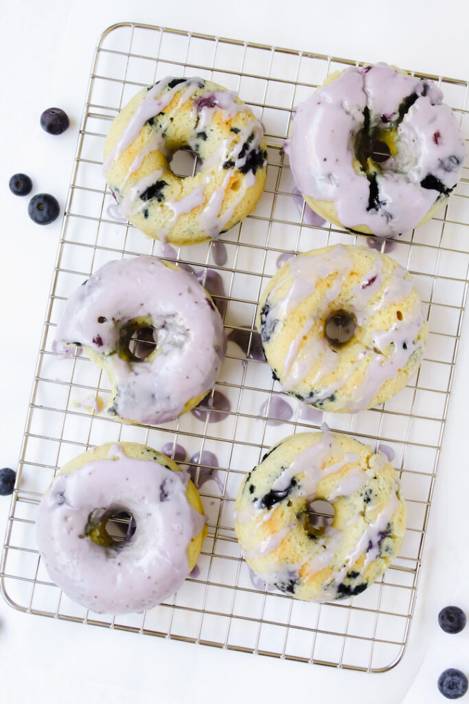 Vegan Blueberry Donuts 