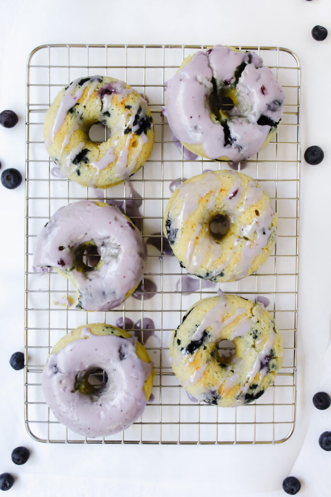 Vegan Blueberry Donuts 