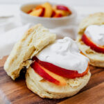 Vegan Summer Peach Shortcake