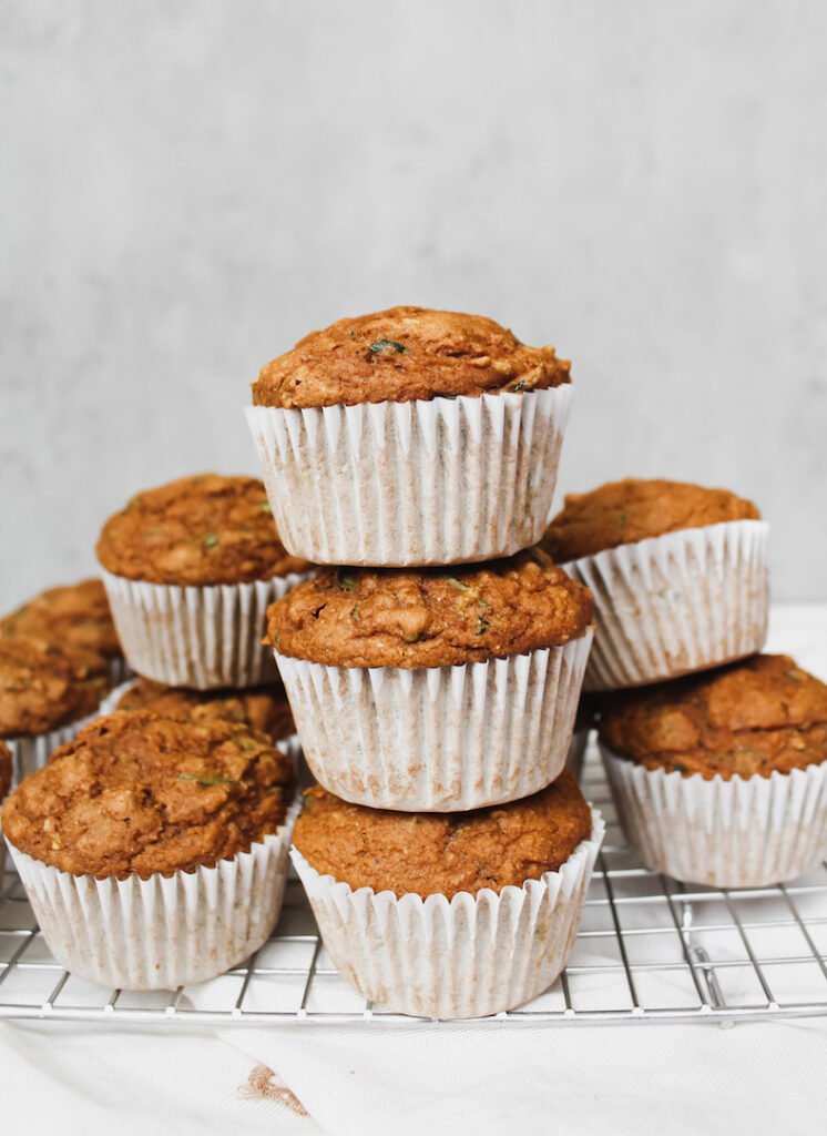 stacked muffins on top of each other