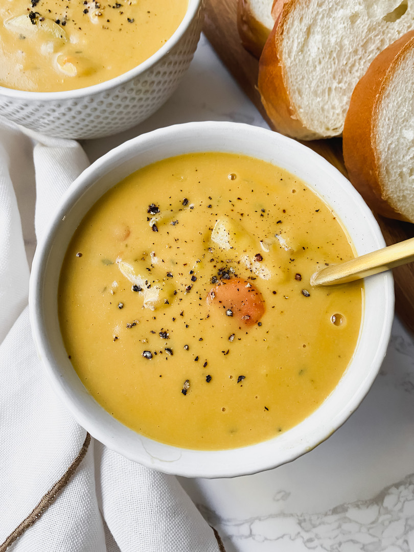 Easy Vegan Potato Soup - Nuts About Greens