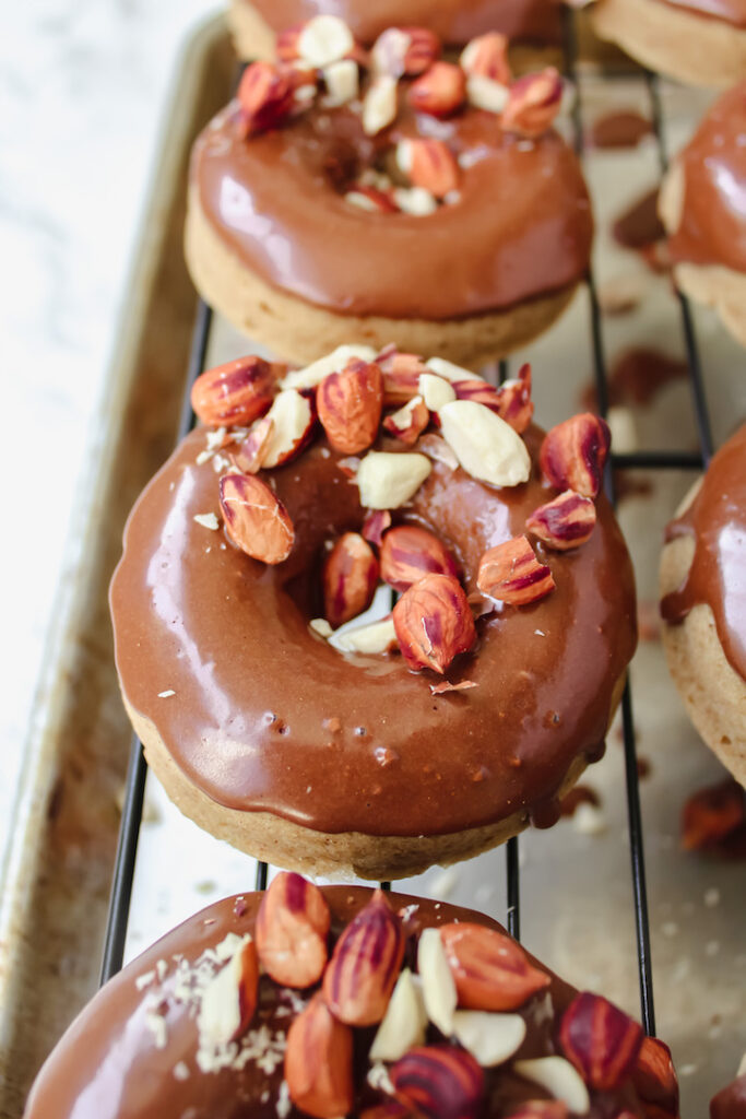 close up angle shot of a donut