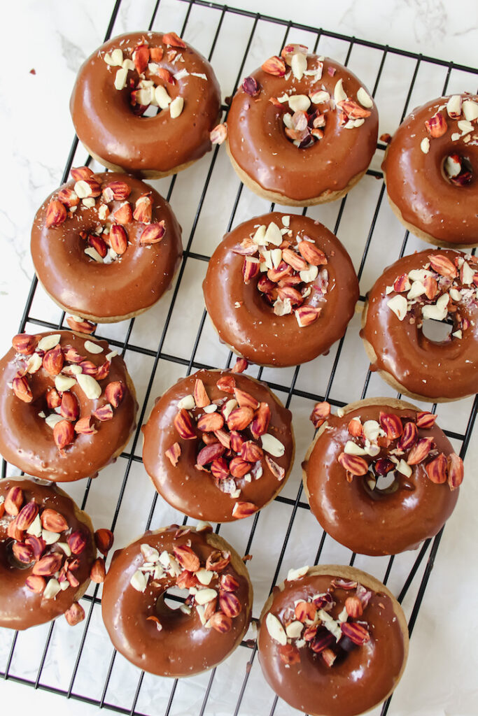 group shot of donuts