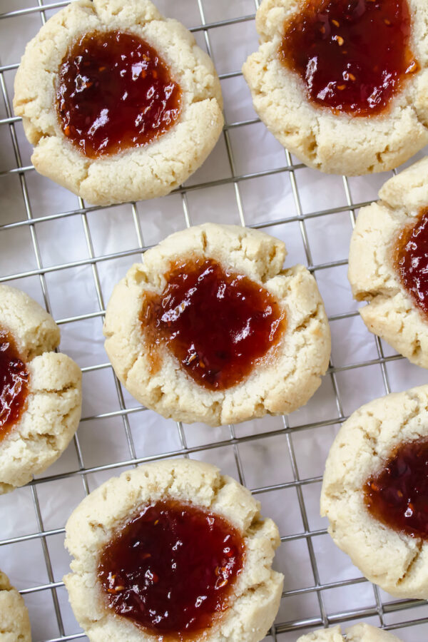 Almond Flour Thumbprint Cookies (vegan, gluten-free, refined sugar free ...