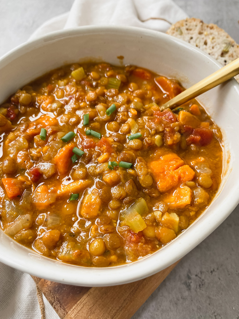 The Best Lentil Soup (vegan, gluten-free) - Nuts About Greens