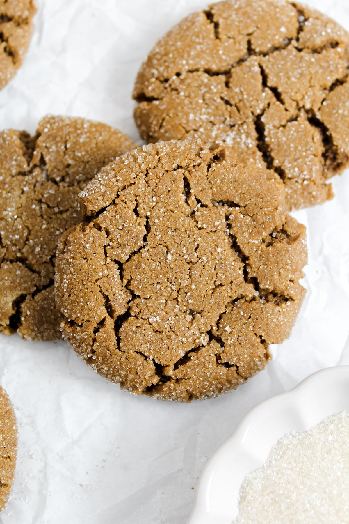 Chewy Ginger Molasses Cookies (vegan)