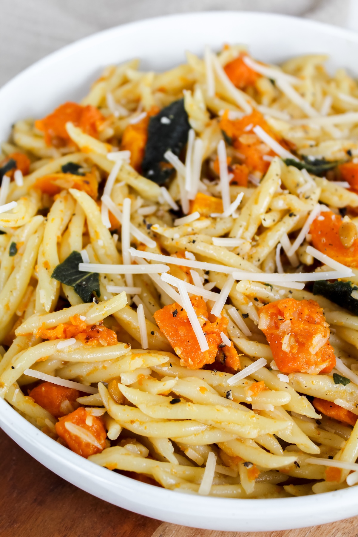 Vegan Brown Butter Sage Pasta With Roasted Butternut Squash - Nuts ...