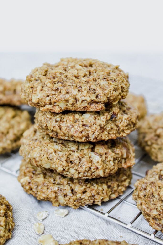 stacked chai spiced oatmeal cookies