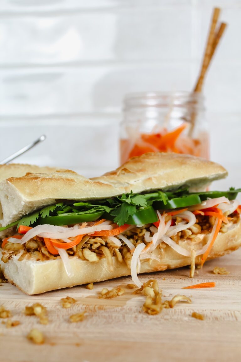photo of tofu banh mi