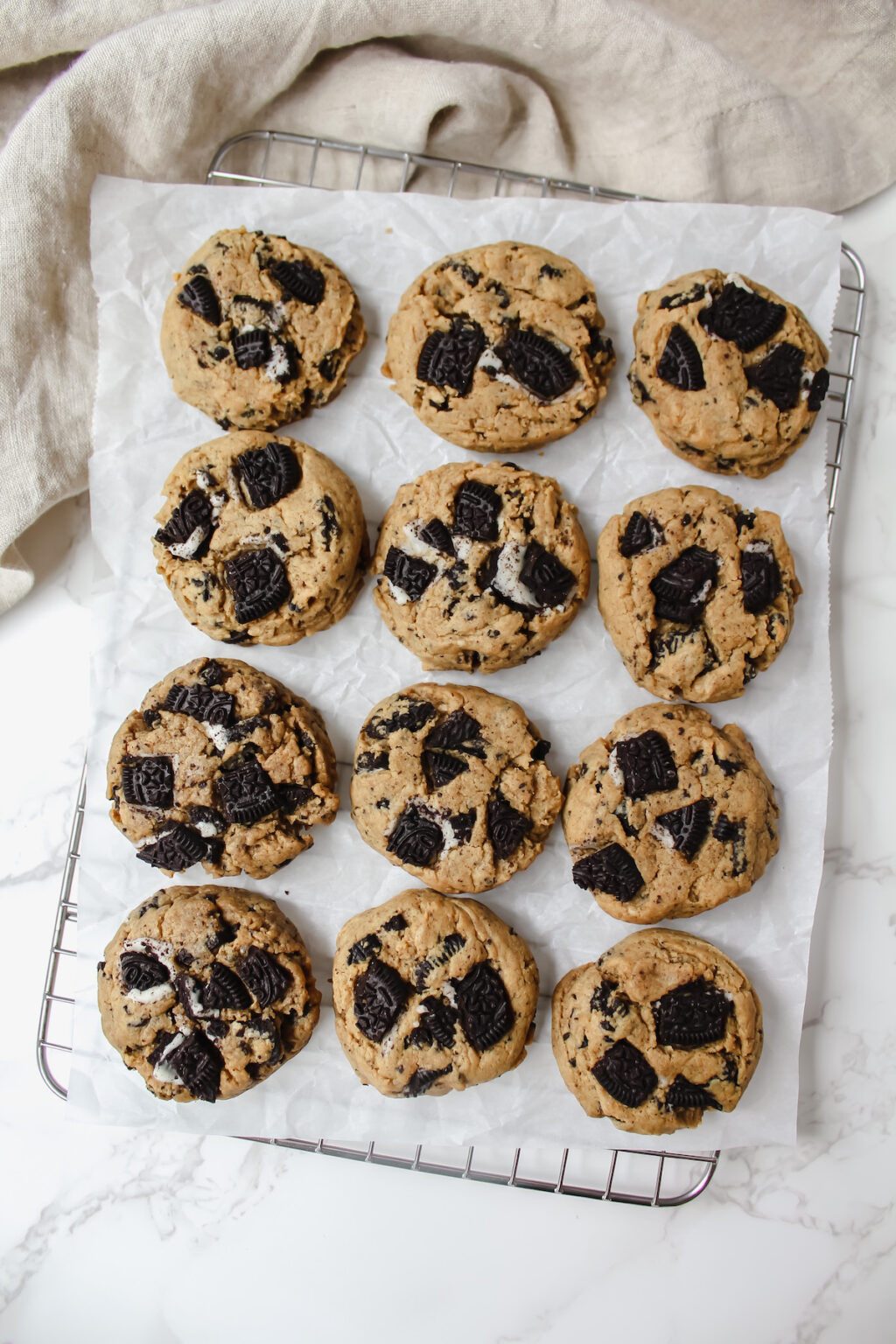 Cookies and Cream Peanut Butter Cookies (vegan, glutenfree option