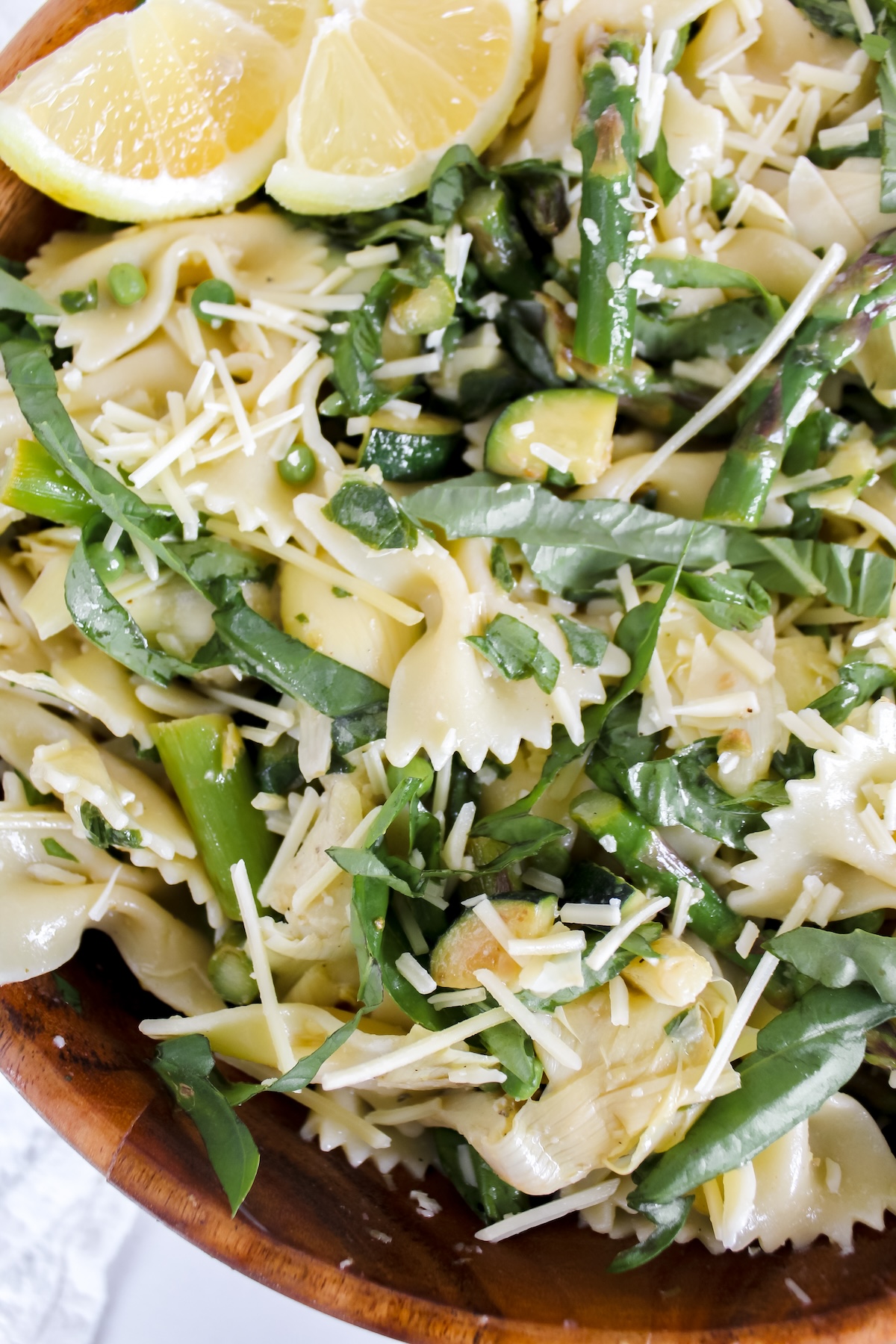 Lemon Basil Pasta Salad (vegan, gluten-free) - Nuts About Greens