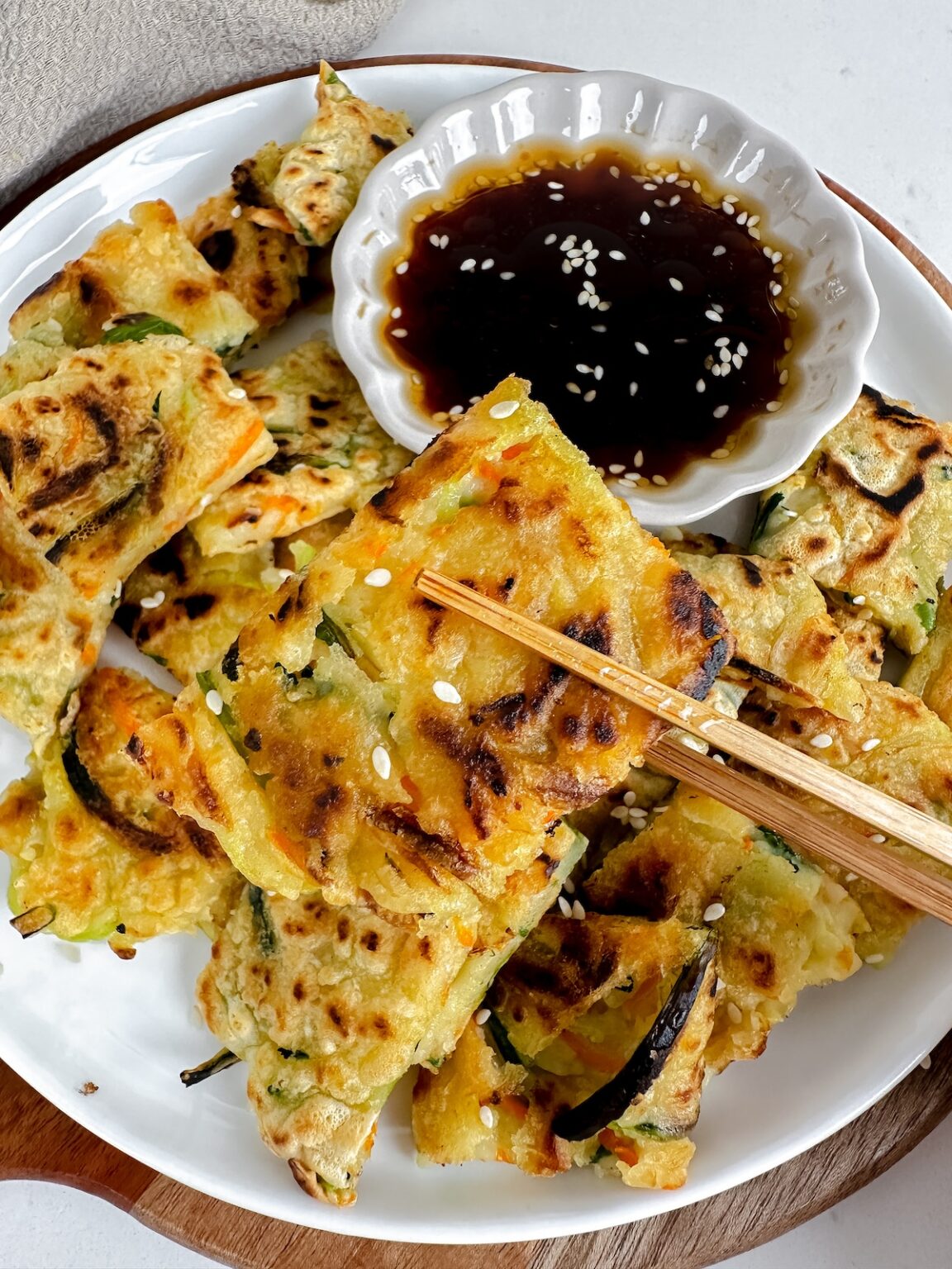 Vegan Korean Vegetable Pancakes (Yachaejeon) Nuts About Greens