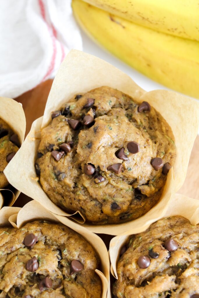 close up shot of one muffin