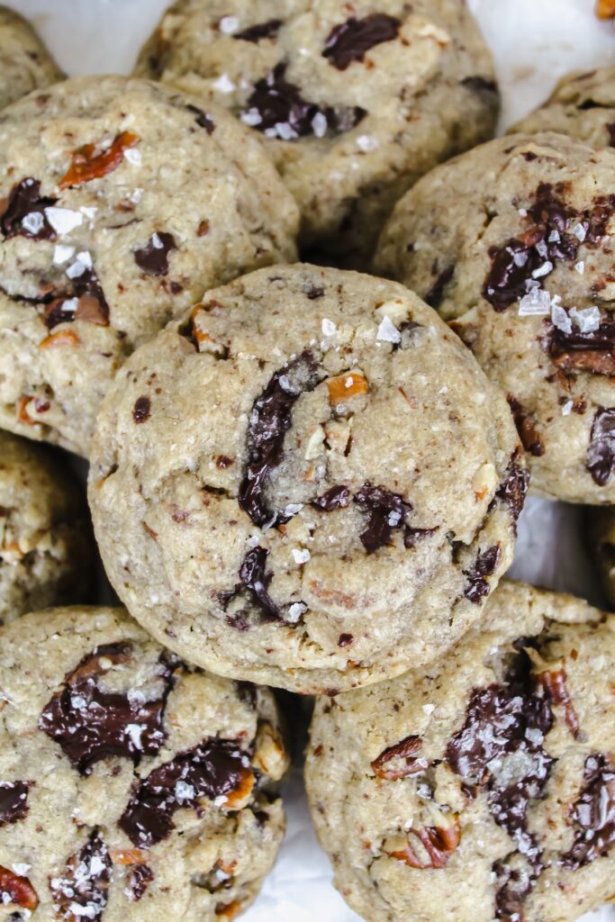 close up shot of a cookie