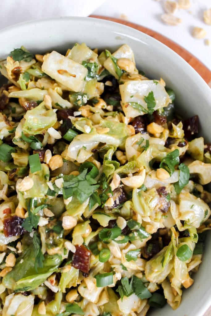 overview close up of salad in a bowl