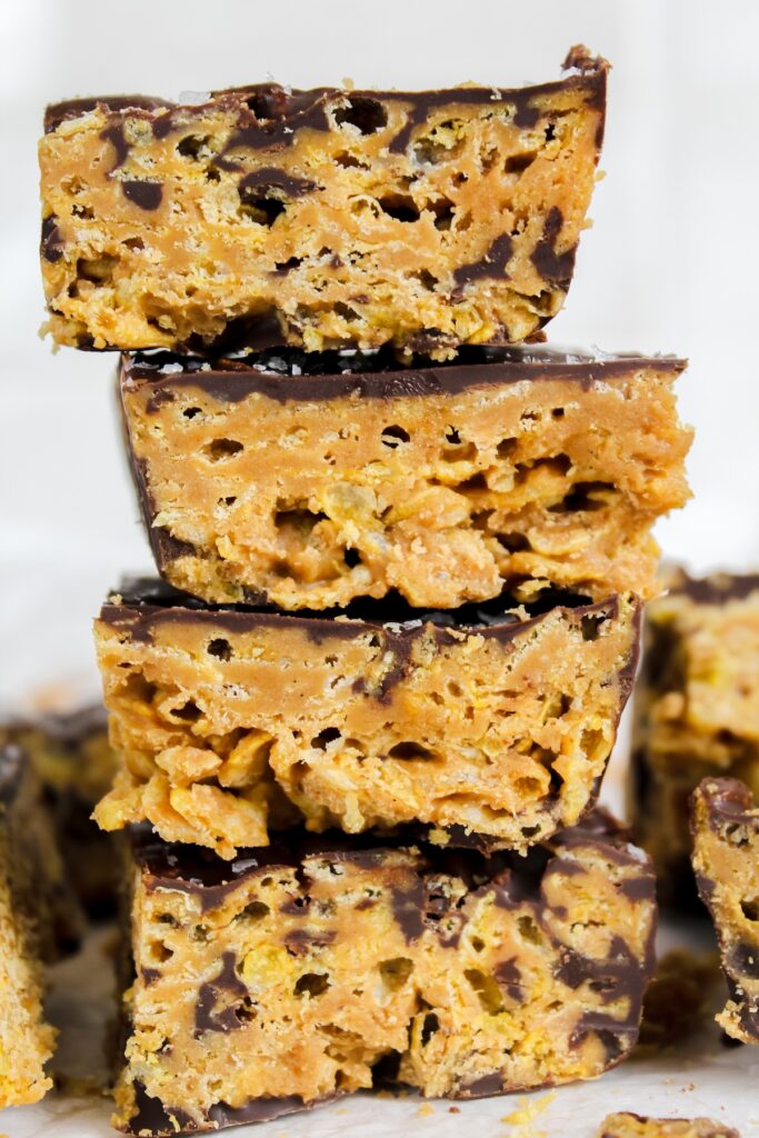 close up of the bars stacked on top of each other
